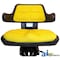 A & I Products Wrap Around Back w/ Arms, Plastic, YLW, 300 lb / 136 kg Weight Limit 21.5" x10" x18.5" A-W223YL - alternate 2